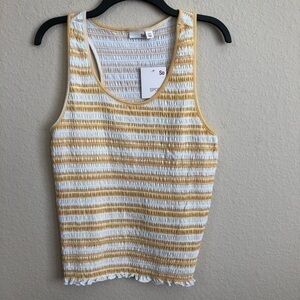 SO Tank Top Sporty Striped Stretch Racer Back NWT